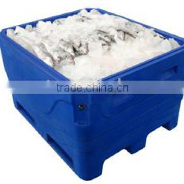 rotomolding big fish tunk fish bin cooler for fish transfer and storing
