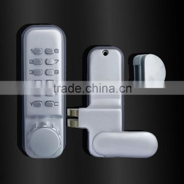 glass door lock without battery