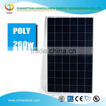 High quality competitive price poly 260W solar panel