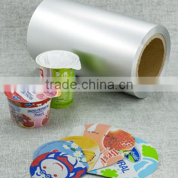 PS lacquered k-cup foil lids for yoghurt packaging
