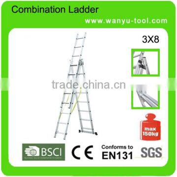 Aluminium rope ladder with SGS/EN131