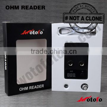 China manufacturer wotofo wholesale ecig 510 ohm reader with A+ quality with one year warranty