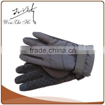 Men Type Five Fingers Warm Down Filled Gloves