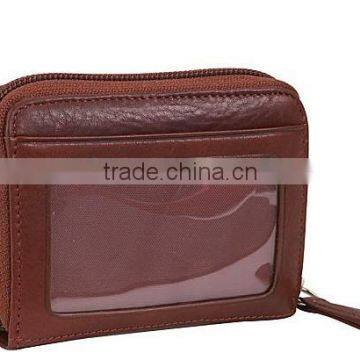 trend hot design promotional gift leather wallet card holder pu card holder with zipper
