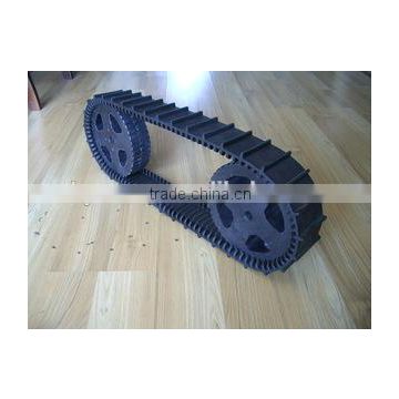 small wear resistant rubber tracks used for robot or climbing machine