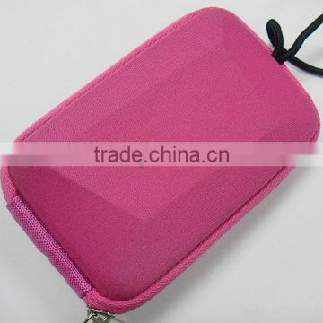(GC-CA-20) 5 inch high quality fancy camera bag red mutispandex velvet lining eva camera bag