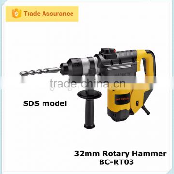 32mm electric power rotary hammer with SDS chisel drill
