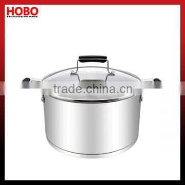 HB-CS207 Diameter 16/18/20/24cm Vertical Shape Stainless Steel Stock potStainless Steel Stainless Steel Cooking pot
