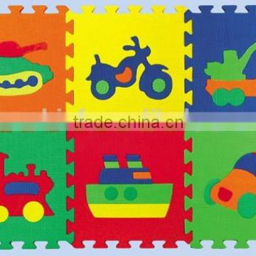 Non-toxic, Durable Baby EVA Foam Puzzle Mat - Animals, Numbers, Fruits, Vehicles, Geo shapes