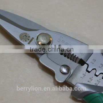 Berrylion Multifunction Electrican Cutter 8"/200mm CR-V Crimping wire stripper electrician cutter