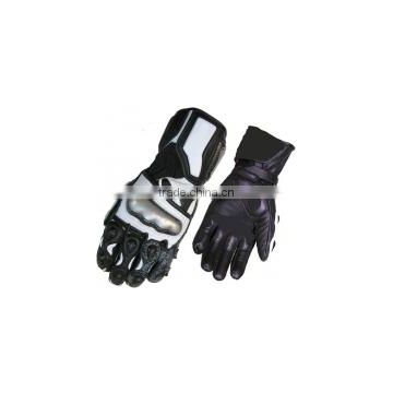 Analine leather Men's Motorbike safety Gloves