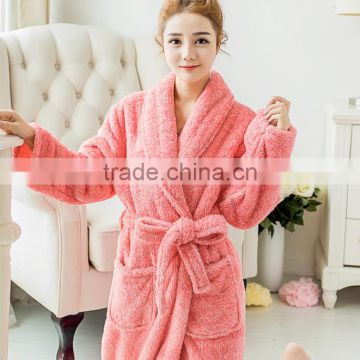 High quality fashionable new design woman night wear bathrobe
