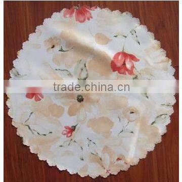100% polyester cheap round tablecloths