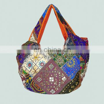 Banjara Gypsy Embroidered Boho Vintage Mirrored Patchwork Handmade Indian Hippie Hobo Coins Cowrie Women Sac Purse Tote Hand