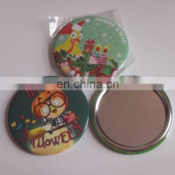 Christmas promotion products small tinplate mirror