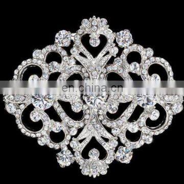 fashion flower rhinestone wedding brooch pin