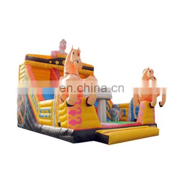 Chariot Inflatable Dry Slide Kids Jumping Castle Bouncer Slide Playground For Sale