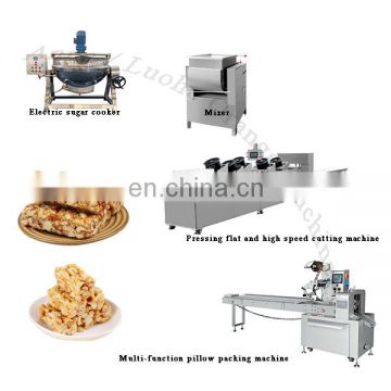 Energy Bar Chikki Peanut Candy Cutting Making Machinery Cereal Bar Production Line