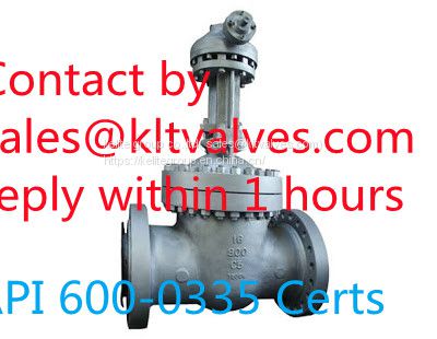 Cast steel A 216 WCB Gate valve Class 900