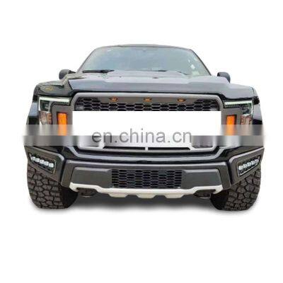 Hot sale 4 X 4 Car Accessories Offroad BodyKits Front bumper Grille and Fender For F150 Upgrade  Raptor