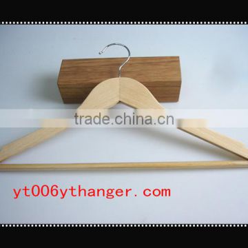 RQ476 Wooden Hanger with Pants Bar for Hotel Equipment