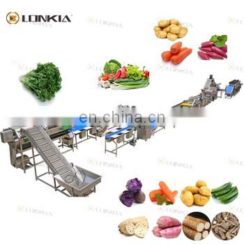Industrial Salad vegetable washing and cutting line  salad production line commercial