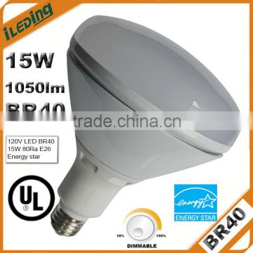 BR40 Dimmable LED Light Bulb 15Watts 1050lm UL Energy star approved