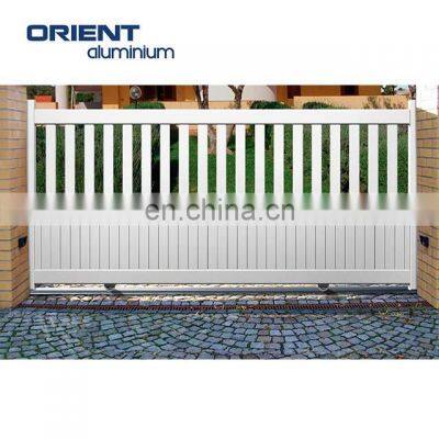 Wholesale full set different color customized mainly house slat fence gate with easily assemble friendly installing
