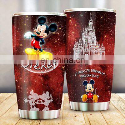 Hot Sale 20oz Double Wall Stainless Steel Insulated Vacuum Tumbler With Custom Christmas Logo
