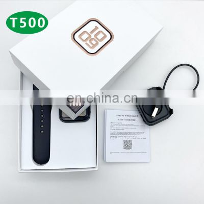 Cheap Price T500 Smartwatch 2021 1.44 Inch Bt Call Series 5 6 Waterproof Diy Dial Support Android Ios Smart Watch T500