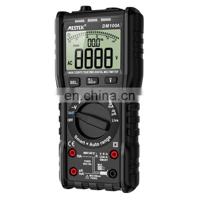 DM100A Digital Multimeter Tester Capacitance Fast Speed DC DC 10000 Counts multimetro digital Anti-burn Alarm Multimeter