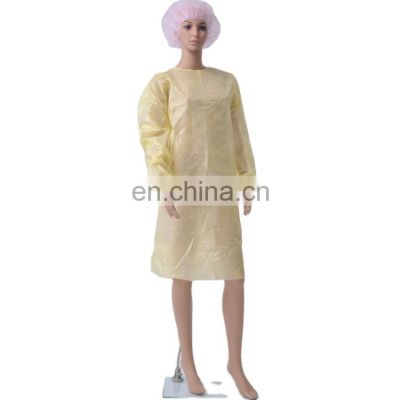 batas desechables disposable isolation gown yellow level 2 for dental ppe