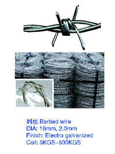 Electronic Galvanized Barbed Iron Wire