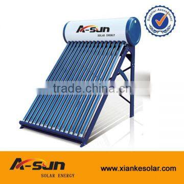 Domestic (stainless steel) high efficiency non pressure solar water heaters