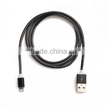 MFi manufacturer mobile phone mfi certified cable New Hot Colorful Braided Leather Cable
