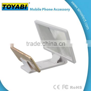 New 3X folding portable Mobile phone magnifier glass 3D mobile amplifier