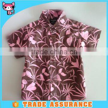 Beauty Flower Handsome Children Hawaiian Shirt for Kid