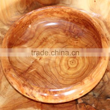 Delicate Chinese Fir Wooden Root Carving FDA Certification Bowl