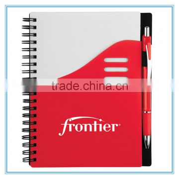 office and school supplies custom print personalized hardcover spiral notebook with pen