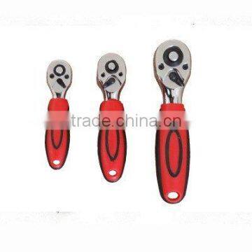 TOP WH-T130H short Ratchet handle with soft grip ( CRV steel)