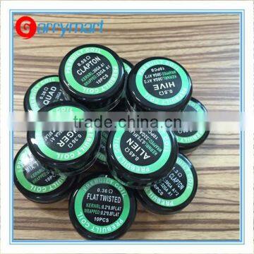 Hot sale! Vape coli prebuilt Hive0.5 ohm/Fused Clapton0.4ohm/Flat Twisted 0.36ohm