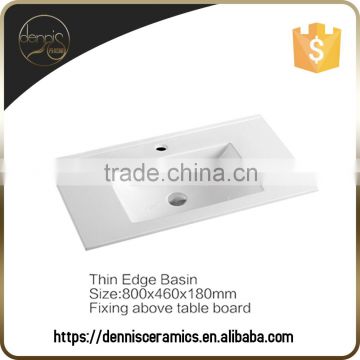 A2010 Thin Rim topmount Ceramic Cabinet Basin