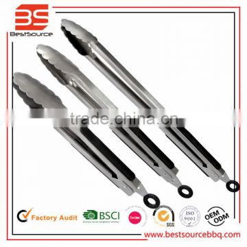 Food safe stainless steel serving tongs bbq clips for kitchen utensils