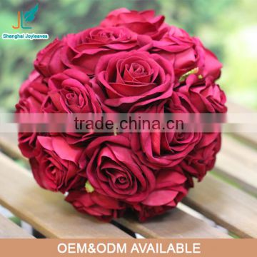 decorative artificial rose flower ball wholesale for wedding decoration