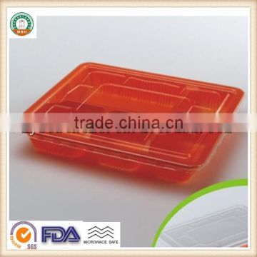 1200ml PP Disposable Five Compartments High Quality Plastic Food Storage Container SGS/FDA Appoval Microwave Oven Safe