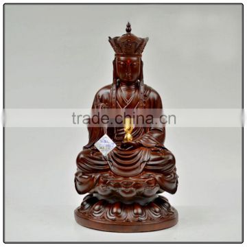 Wooden color Ksitigarbha statue , chinese lucky statue