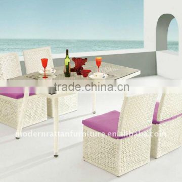 French White Dining Furniture Exterior - Pool Dinning Furniture