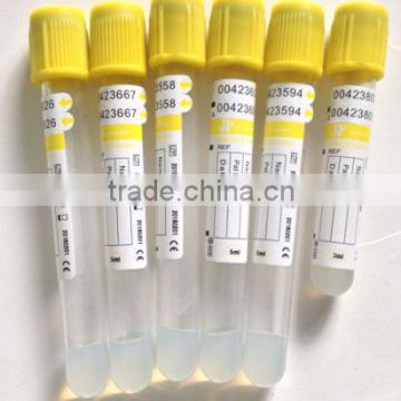 Vacuum Blood Collection Gel&activator Tube with Yellow Cap