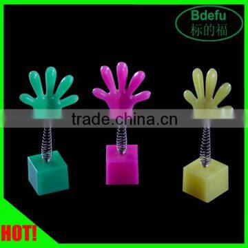 Colorful Plastic Poster Stand Spring POP Display Rack