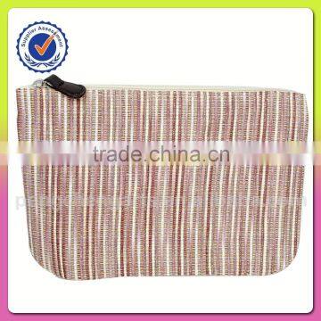 easy polyester with paper straw clutch bag